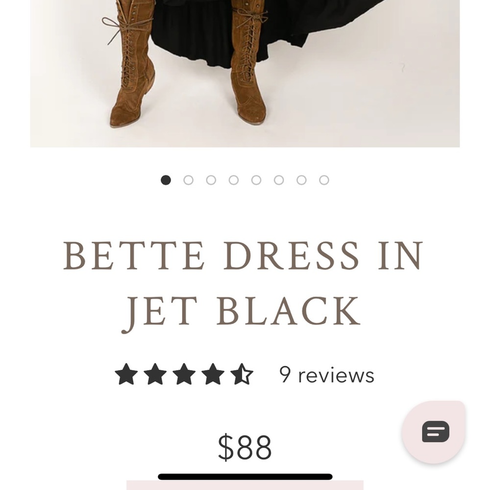 Bette Dress in Jet Black Joyfolie - Picture 2 of 4